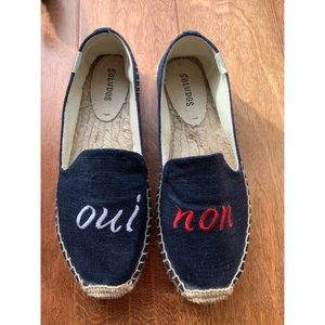 Soludos French platform smoking slippers